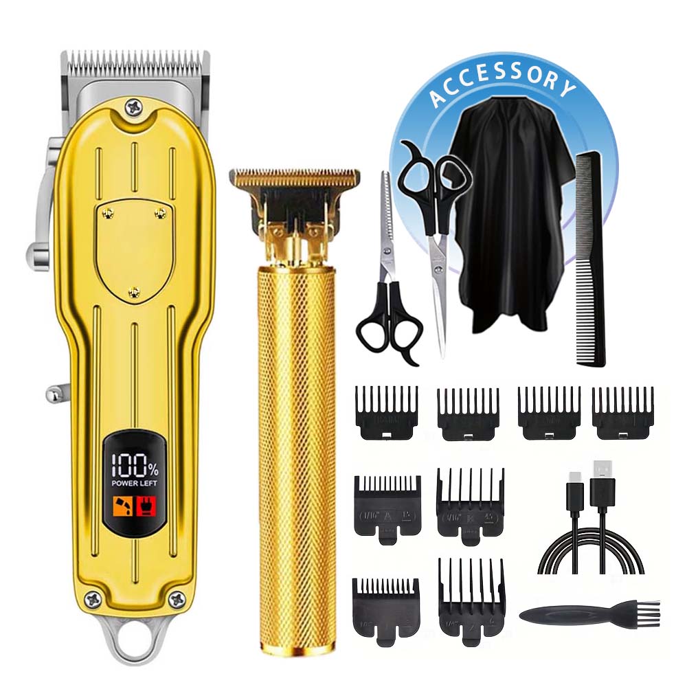 Beard Trimmer Cordless - Professional Men's Cordless Electric Clipper, T-Blade