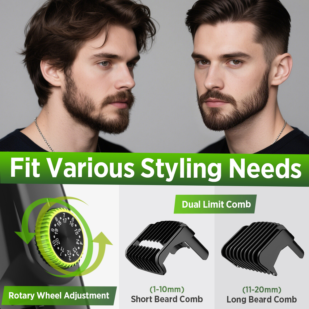 Cordless Men's Vacuum Beard Tr - огляд і ціна Beard Trimmer Cordless