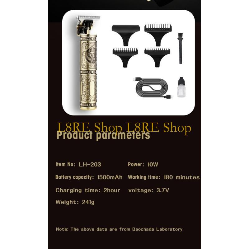 L8RE T-type Barber Scissors Pr - огляд і ціна Beard Trimmer Cordless