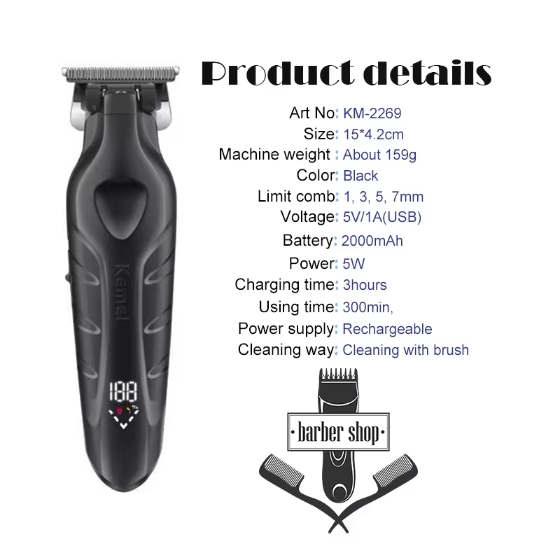 Kemei Hair Clipper KM-2269 KM- - огляд і ціна Beard Trimmer Cordless