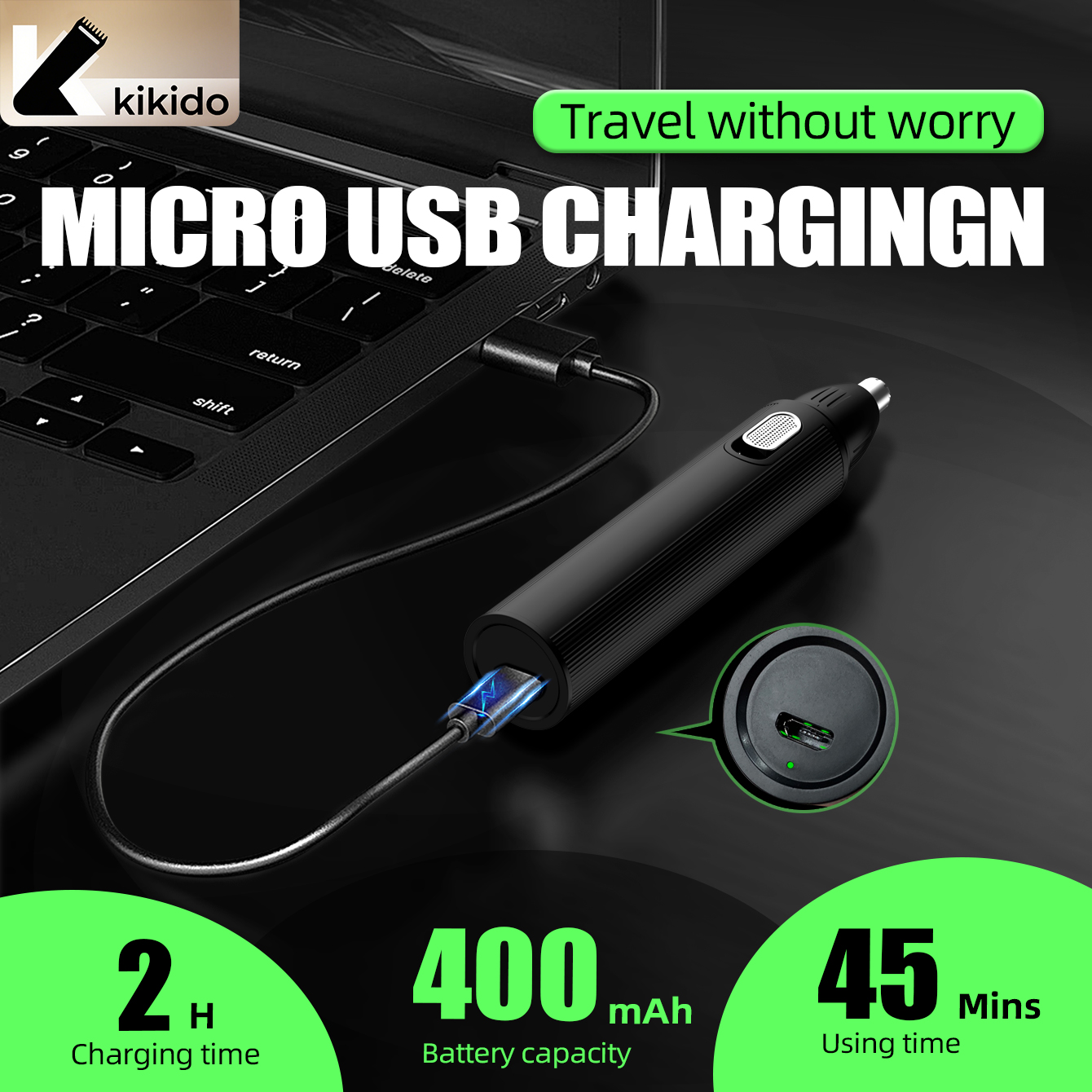 KIKIDO 4 in 1 Nose Hair Trimme - огляд і ціна Beard Trimmer Cordless